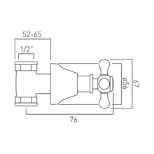 Load image into Gallery viewer, Victoriana Stop Valve Chrome
