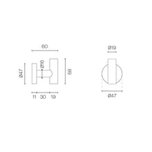 Load image into Gallery viewer, Tube Robe Hook Chrome
