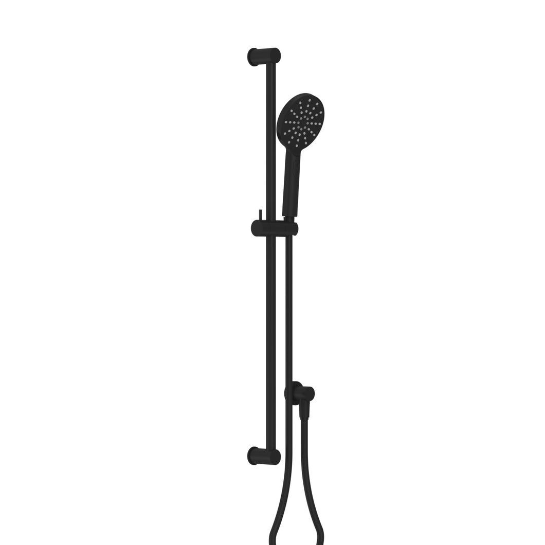 Progetto Tube Slide Shower Matte Black