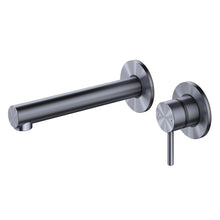 Load image into Gallery viewer, Turoa Wall Mount Basin Mixer Brushed Graphite

