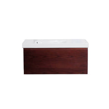Load image into Gallery viewer, Michel Cesar Grandangolo 1000 1 Drawer Wall Vanity Chestnut
