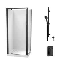 Load image into Gallery viewer, 900 x 900 Nevis Black Shower Package
