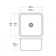 Load image into Gallery viewer, Mercer Remo Top Mount Laundry Bowl With Overflow
