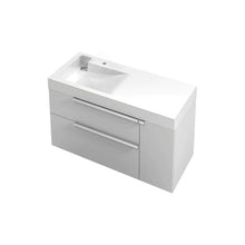 Load image into Gallery viewer, Scope 1200 2 Drawer Left Hand Basin Wall Hung Vanity

